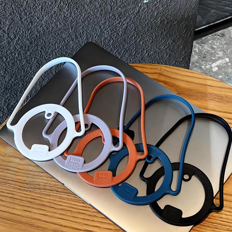 Силиконовая ручка для бутылки с водой, изолированные тамблеры, кофейная кружка, диаметр от 85 до 100 мм, портативная, герметичная, с веревкой для переноски