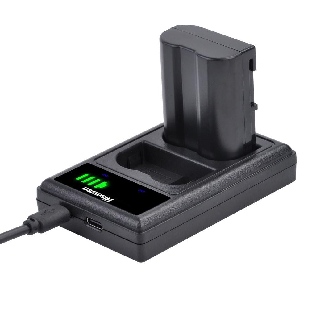 Аккумулятор EN-EL15C EN-EL15B EN-EL15 + Светодиодное USB-двойное зарядное устройство с портом Type-C для Nikon Z5 D850 Z6 Z7 D780 D750 D810 D7000 Z8 Z6 ii