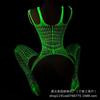 Luminous onesie cool luminous reflective sex pantyhose hollow sex bottom socks underwear