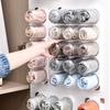Wall Mounted Capsule Storage Boxes Underwear Socks Headbands Sorting Transparent Organizer Bin for Bedroom Closet Space Saving