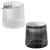 Transparent Succulent Pots Self?Watering Planter Pot, Thick Flower Embossed Thickened Imitation Glass Decorative Indoor for Hydroponic Houseplants