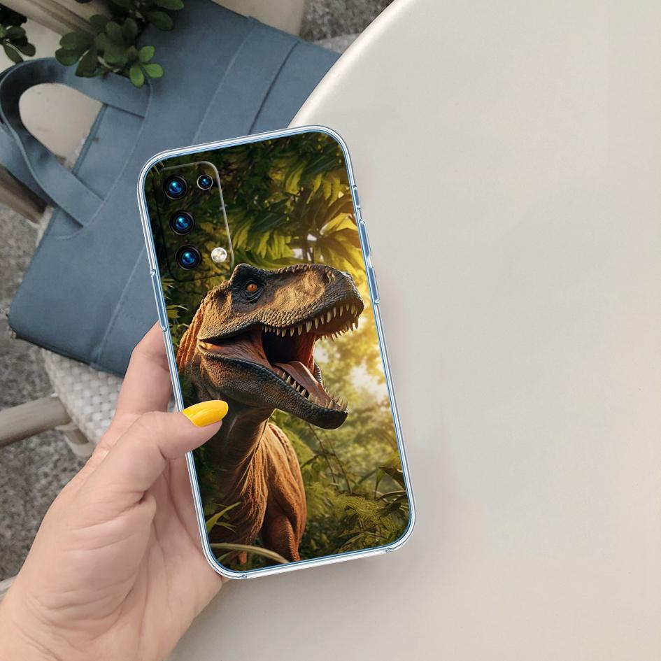LO31 Dinosaur Transparent Phone Case for LG K22 K30 K40 K40S K41 K42 K50 K50S K51 K51S K52 K61 K62 K71 K92 Q60 Q61 V40 V50 V60
