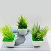 Имитация горшечных растений, небольшой мини-домашний сад, алоэ, зелень, искусственные цветы, горшок, украшения для дома