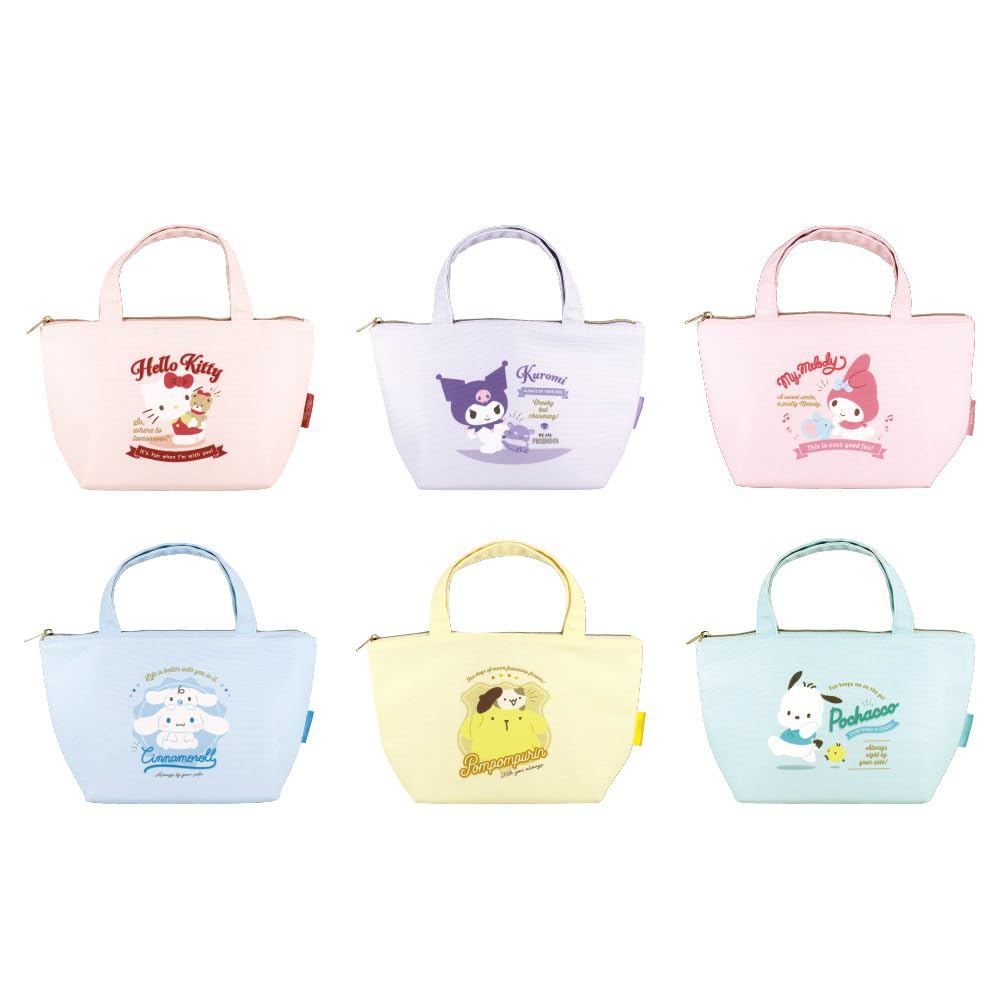 Заводская холщовая термосумка для ланча с персонажами Sanrio, значок H180 x W315 x D130 мм Логотип T's/Помпомпурин SR-5535838PU