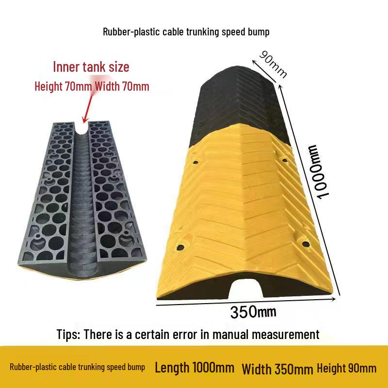 Indoor/Outdoor Cable Protection Rubber Trunking Speed Bump