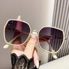 Fashion Joker Sunglasses Female UV-proof Glasses with Big Face and Thin Polarized Sun.