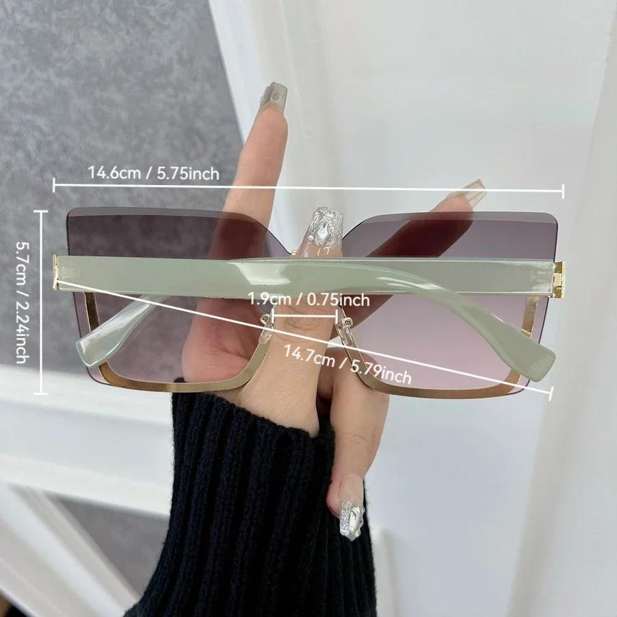 Повседневные квадратные солнцезащитные очки Женские Мужские Градиентные солнцезащитные очки Женские Мужские Дизайнерский бренд Прекрасные для путешествий на открытом воздухе