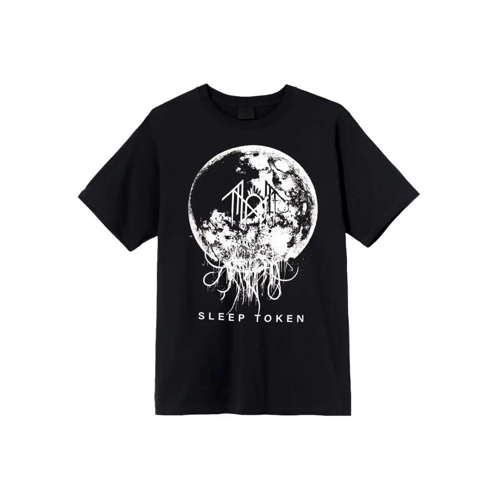 Футболка Sleep Token Metal Band из хлопка, унисекс, для мужчин и женщин, для фанатов, с коротким рукавом, модная брендовая летняя повседневная футболка