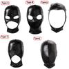 Adult Cosplay Face Mask Unisex Shiny Bronzing Cloth Head Cover for Masquerade Party Role Play Costume