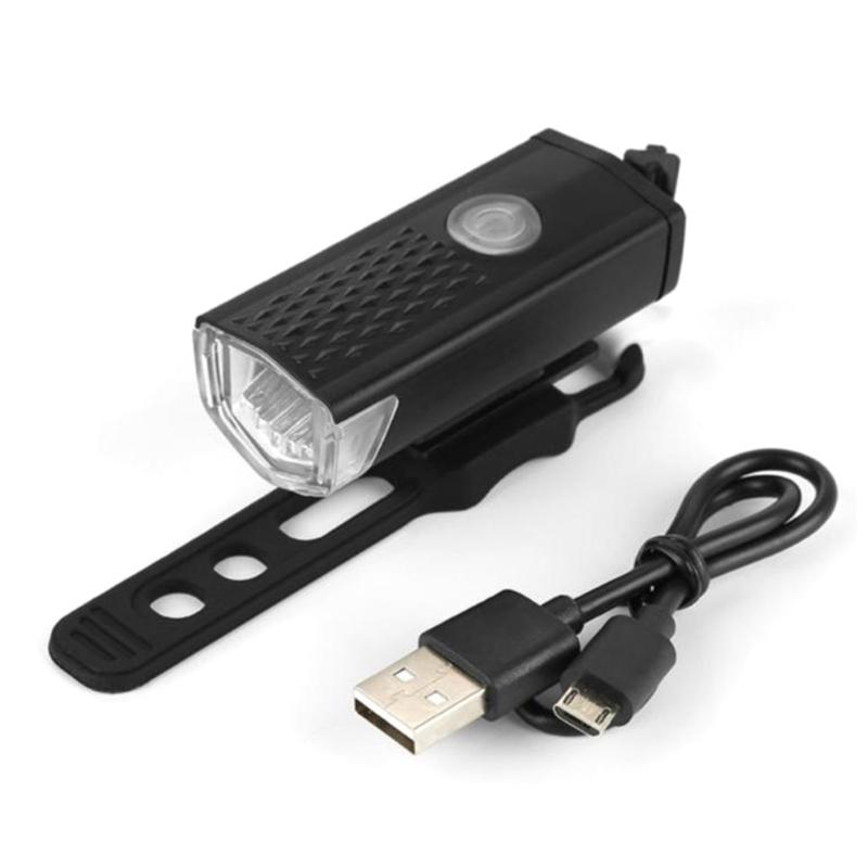 USB-заряжаемый набор велосипедных фонарей Практичный передний фара- и задний габаритный фонарь для велосипеда Легко установить Велосипедные аксессуары