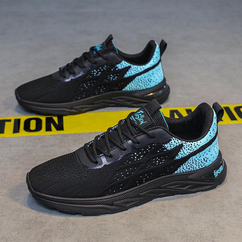 Модные мужские кроссовки для бега, дышащие вязаные спортивные кроссовки, амортизирующие, легкие, повседневные, для тренажерного зала, спортивные тренажеры, кроссовки для бега трусцой, тенниса
