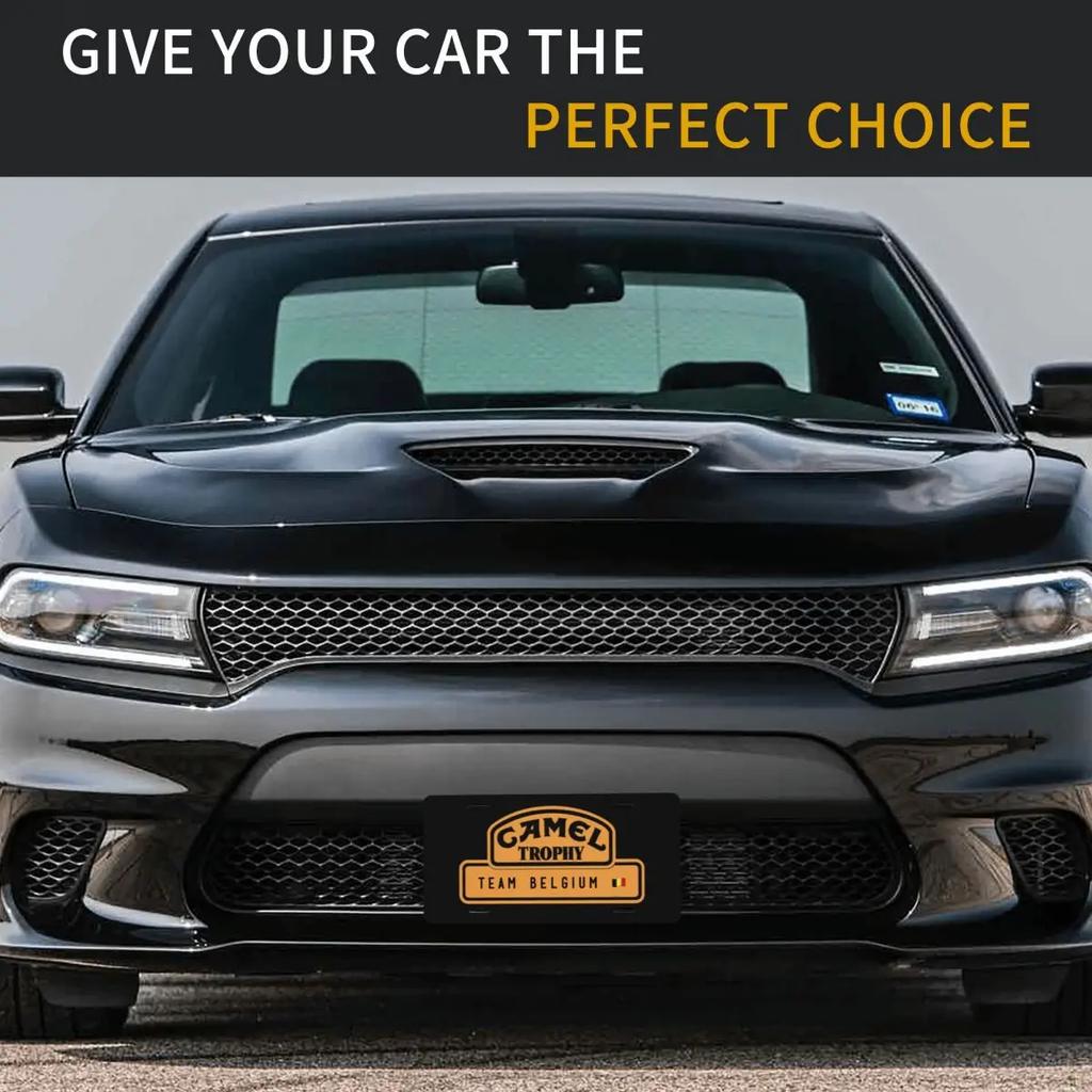 Camel Trophy License Plate Metal Novelty Decorative Car Front License Plate Vanity Tag 6 X 12 Inch