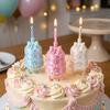 3D Cake Shape Cake Ring Candle Holder Plastic Birthday Cake Ring Topper  Party Favor