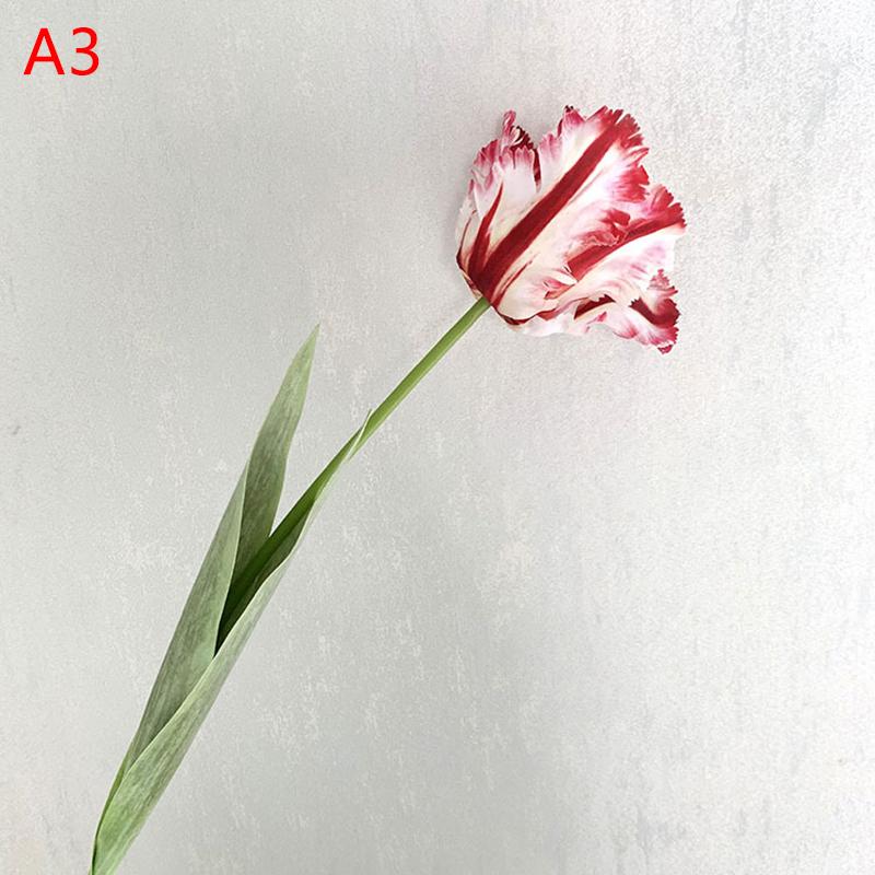 1 шт. Износостойкий 68 см Изысканное исполнение Длинный стебель 3D Тюльпан-попугай Искусственный цветок для дома