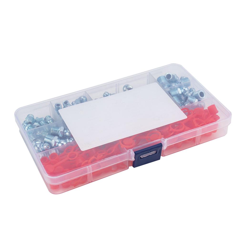 Ассортимент пресс-масленок 45 градусов, 90 градусов, прямая пресс-масленка, масляный ниппель с колпачками, 100 шт.