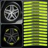 Светоотражающие наклейки на ступицу колеса автомобиля, светящиеся аксессуары для обода шины для Octavia Superb Rapid Kodiaq Karoq Fabia Kamiq Roomster Citigo