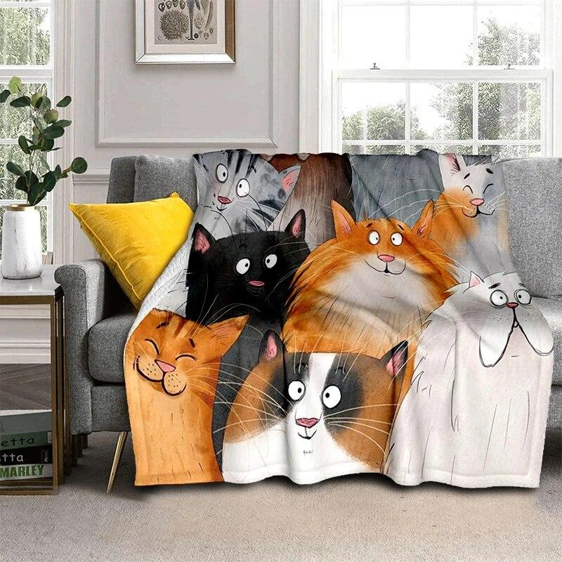Мягкая плюшевая кровать с мультяшными животными, тонкие одеяла для пикника с героями мультфильмов, современное фланелевое одеяло Gedruckt Bettdecke Geschenk