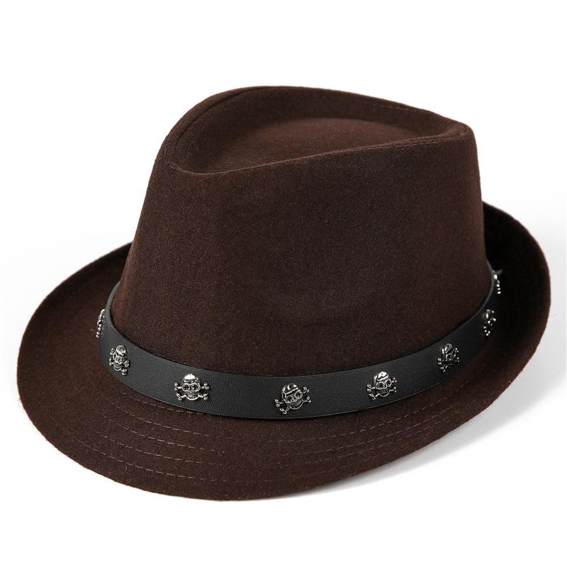 Black Jazz Hat Men's and Women's Top Hat Spring and Summer Sunshade Straw Hat Retro British Gentleman's Hat Stage Hat