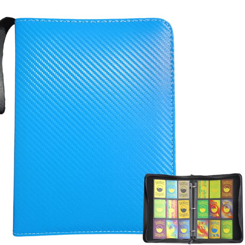 Четырехкарманный ПУ на молнии альбом для карточек Pokémon - Альбом для коллекции карточек