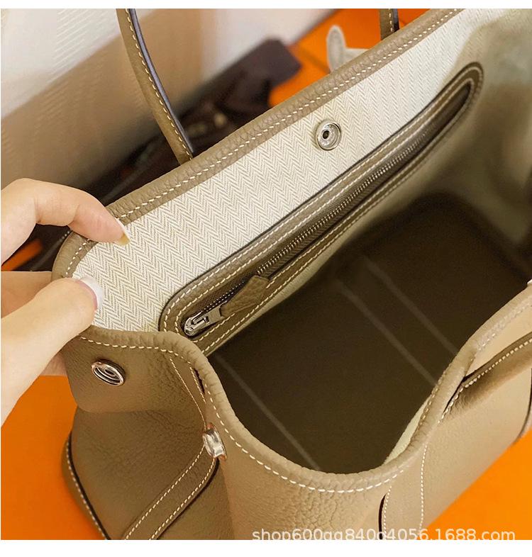 2023 Модная садовая сумка из натуральной кожи: Женская сумка через плечо и дамская сумочка большой вместимости