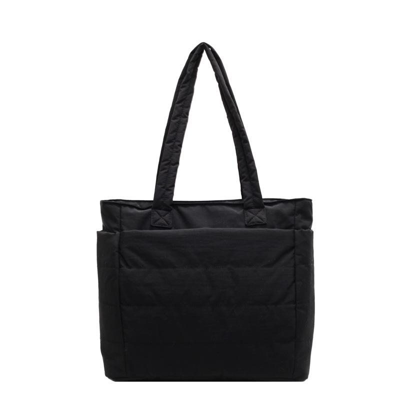 Сумка-тоут женская, большая вместительная сумка для поездок на работу, легкая сумка из нейлоновой ткани, сумка через плечо, студенческая дорожная сумка