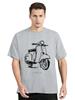 Vintage Unisex Short Sleeve Scooter Italy Minimalist Art Print T-Shirt Unisex Clothing Casual Tops Fitness T Shirt Oversized Tshirt