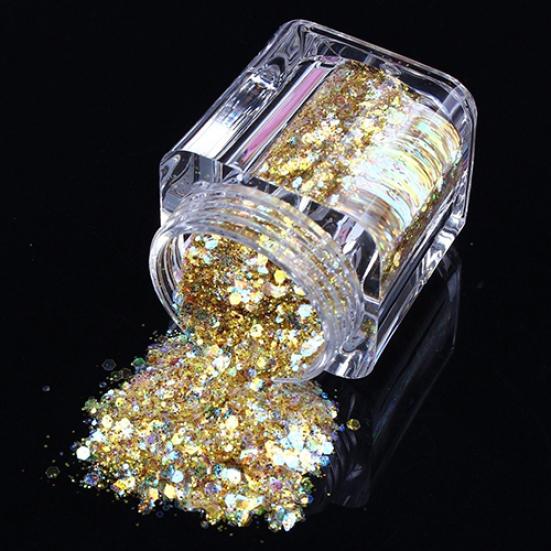 Glizty порошок для ногтей пыль DIY дизайн ногтей блестки порошок блестящие ломтики