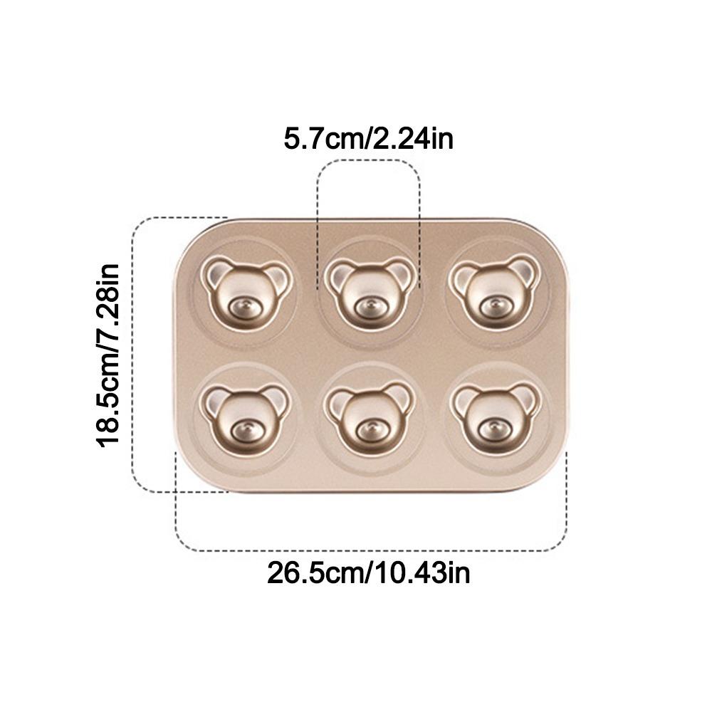6/12 Cavity Cake Mold Non Stick Baking Mold Cute Biscuit Candy Mould Kitchen Bakeware
