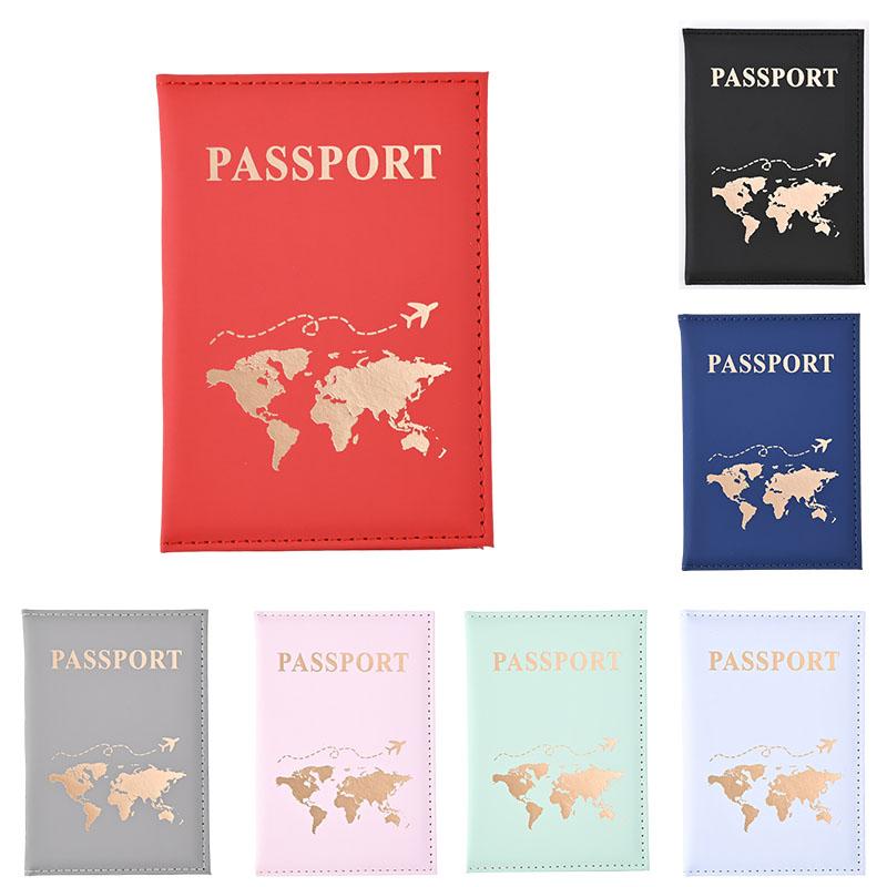 Fashion Credit Card Holder Wallet Pouch Simple 2024 New Passport Cover Case Women Men Travel Wedding Passport Covers ID Holders