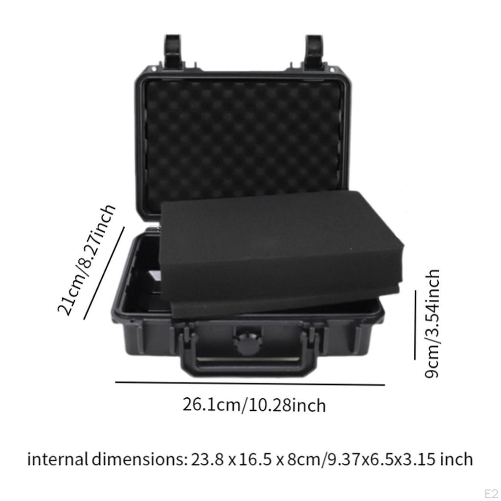Hard Case Tool Box with Pre Cut Foam for Cameras And Outing Gear