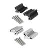 2x CNC Handlebar Riser Clamp for Harley XL 1200x Forty-Eight 2010-2017
