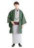 Summer Single Komaro Single Willow [KYOETSU] Haori, Washable, Plain, Clothes, Fabric, Item, Men's (L, Dyed)