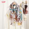 Printed Viscose Cotton Foulard Femme Scarf Floral Muslim Hijabs for Woman Long Thin Shawls and Wraps Travel Sunscreen Stoles