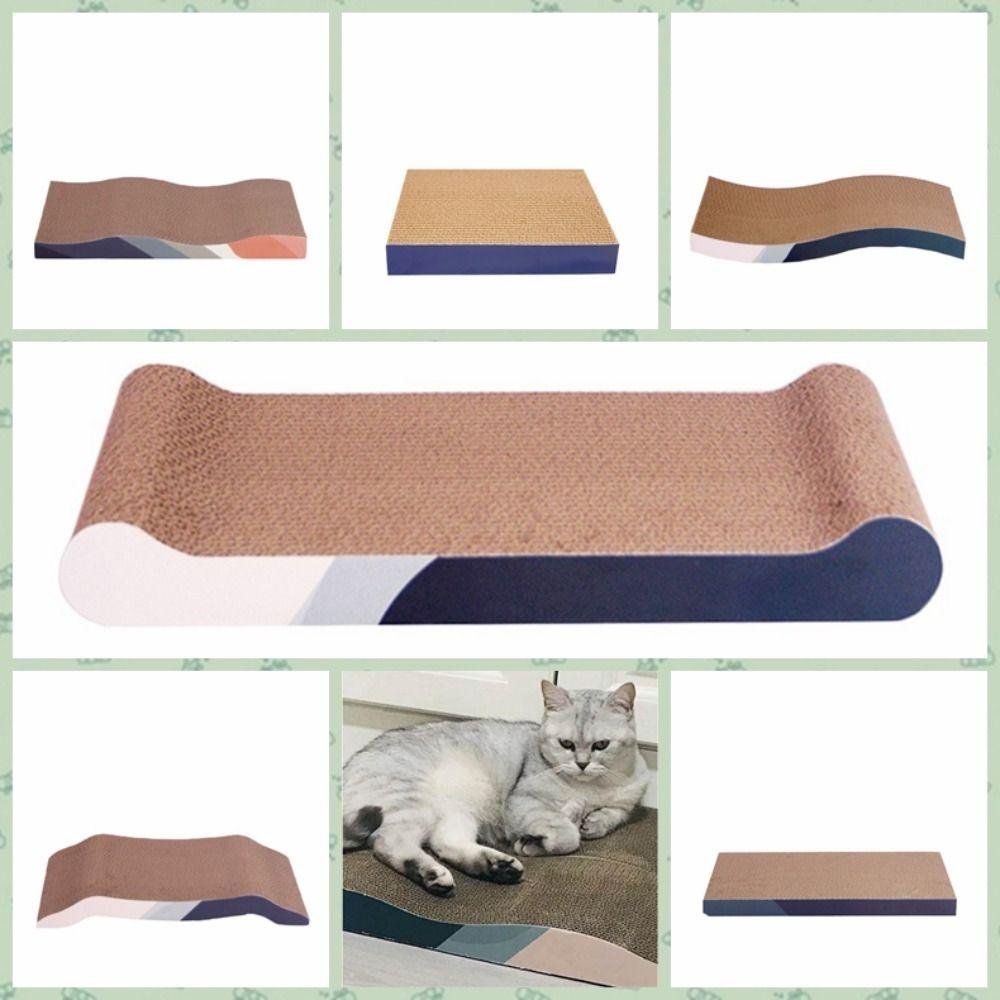 Corrugated Paper Cat Scratcher Cardboard Anti-scratch Cat Scratching Board Cat Claw Grinder Cardboard Wear-resistant No Slag