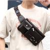 Бренд Мужская поясная сумка из ПУ кожи Мужская сумка-банан Мужские наплечные сумки на грудь для телефона Хип-сумка Мужская поясная сумка