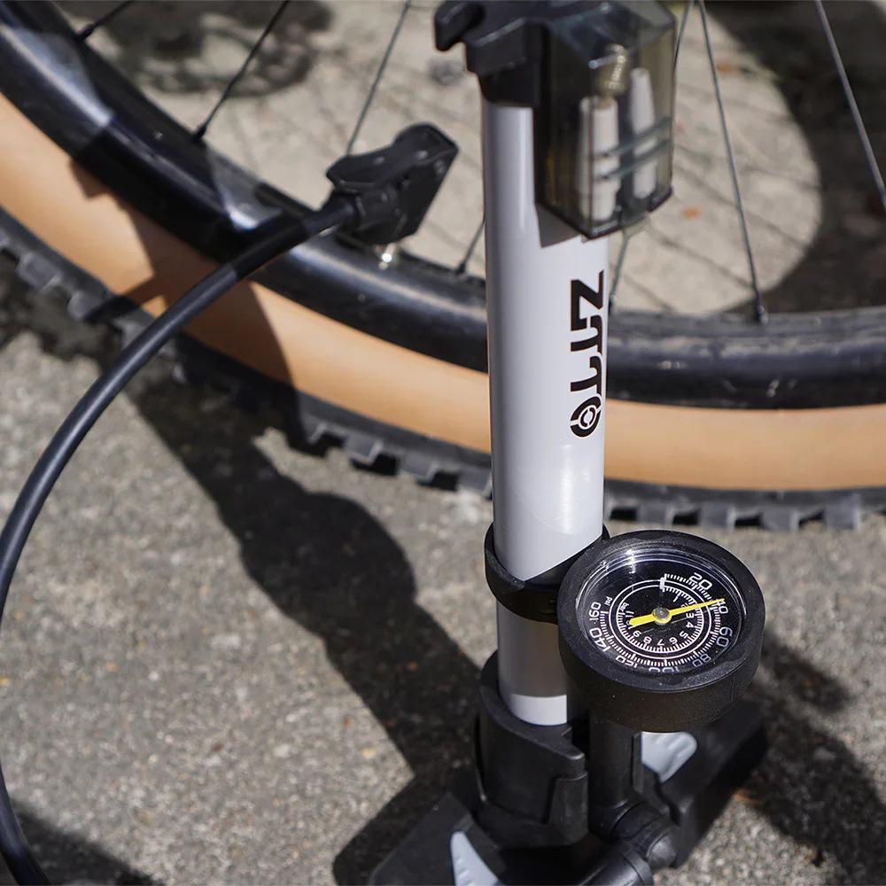 Велонасос ZTTO 160 PSI Высоконапорный Портативный Накачиватель Велосипедных Шин с Манометром Подходит для Клапанов Presta и Schrader