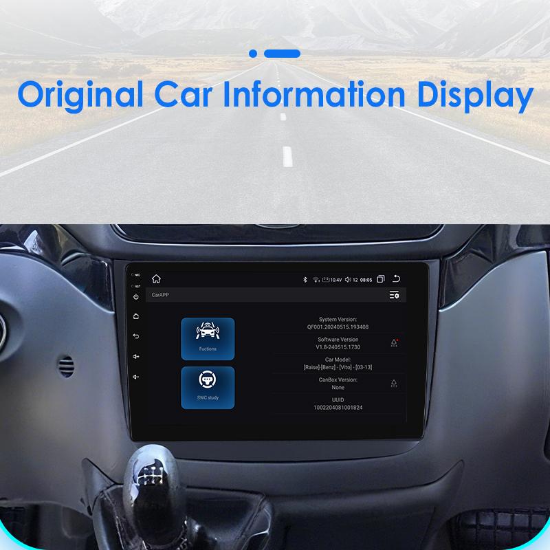 Hizpo Интеллектуальный экран Snapdragon Carplay Android для Mercedes Benz Vito 2 Viano W639 2003-2015 Видеоплеер Автомагнитола Мультимедиа GPS Автостерео