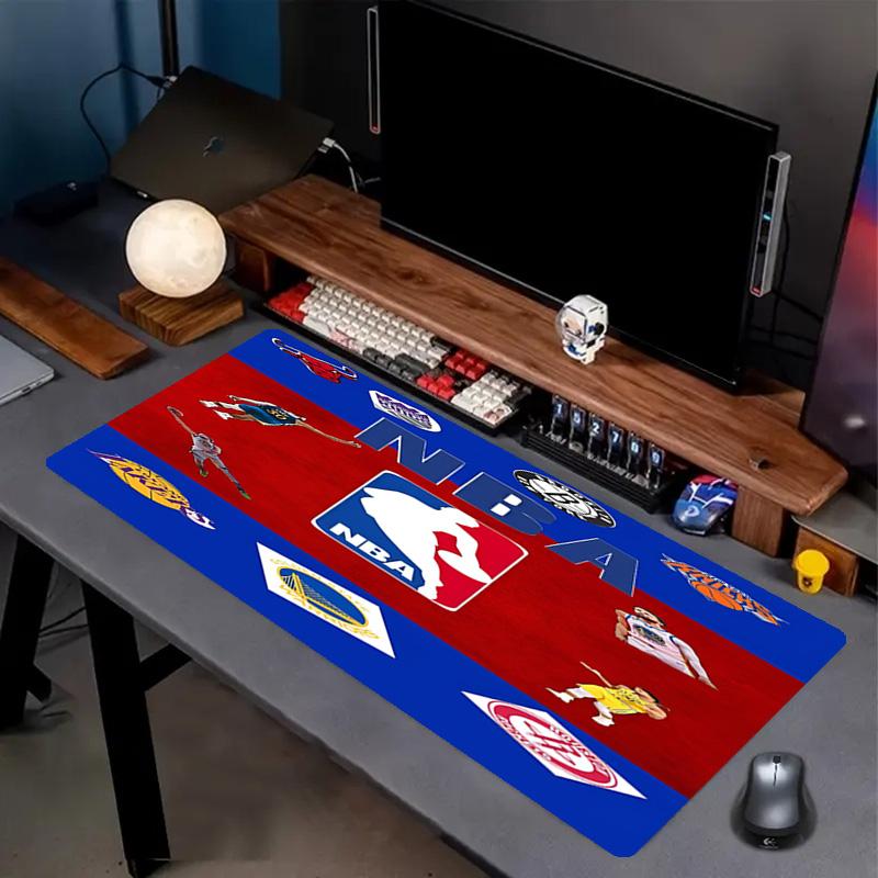 NBA Print Mouse Pad, Anti‑Slip Desktop keyboard Mat, for PC Laptop Gaming Working Daily Use, Cool Festival Surprise Gift