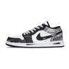 Air Jordan 1 Funi Скачущий с Funi Устойчивые к истиранию Низкие Винтажные Баскетбольные Кроссовки Унисекс Черно-белые 553558-132(Команда348-Фуни )