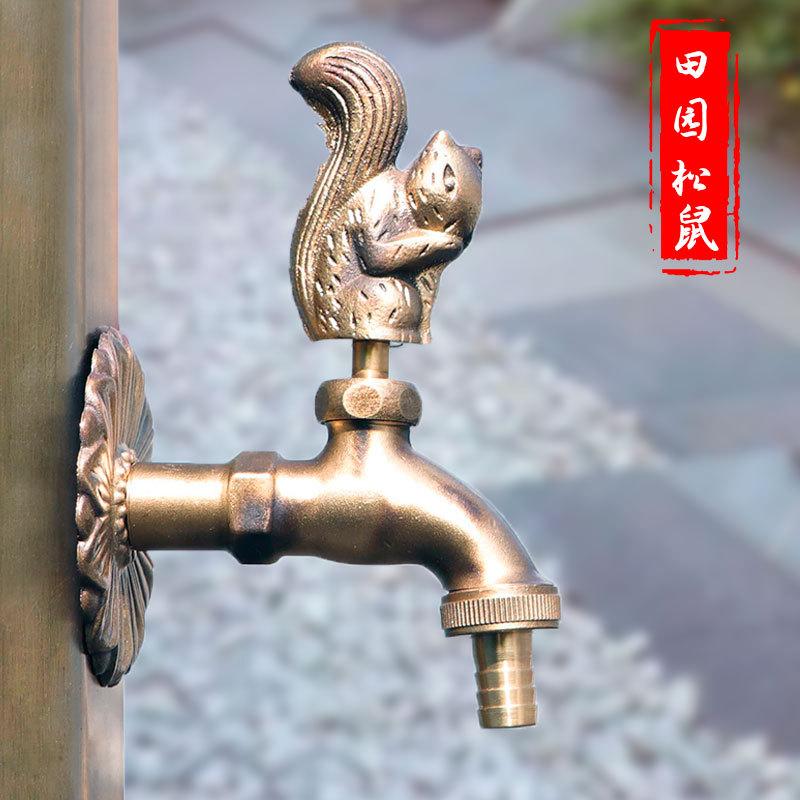 Тяжелый садовый кран для животных, садовый кран для раковины, кран для птиц-воробьев