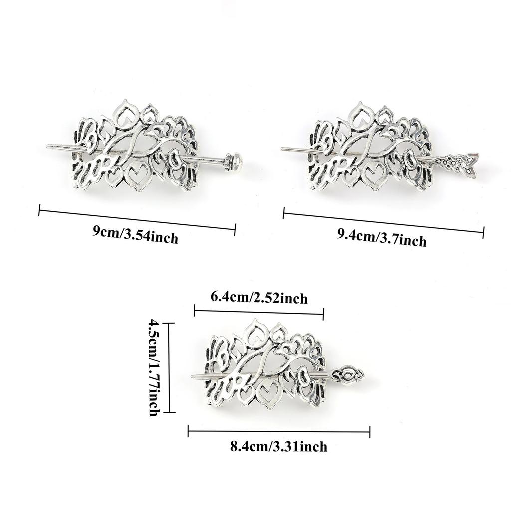 Vintage Viking Celtic Knot Love Hair Clip Irish Hair Stick Hair Clip Women's Hair Accessories Party Accessories Birthday Gift