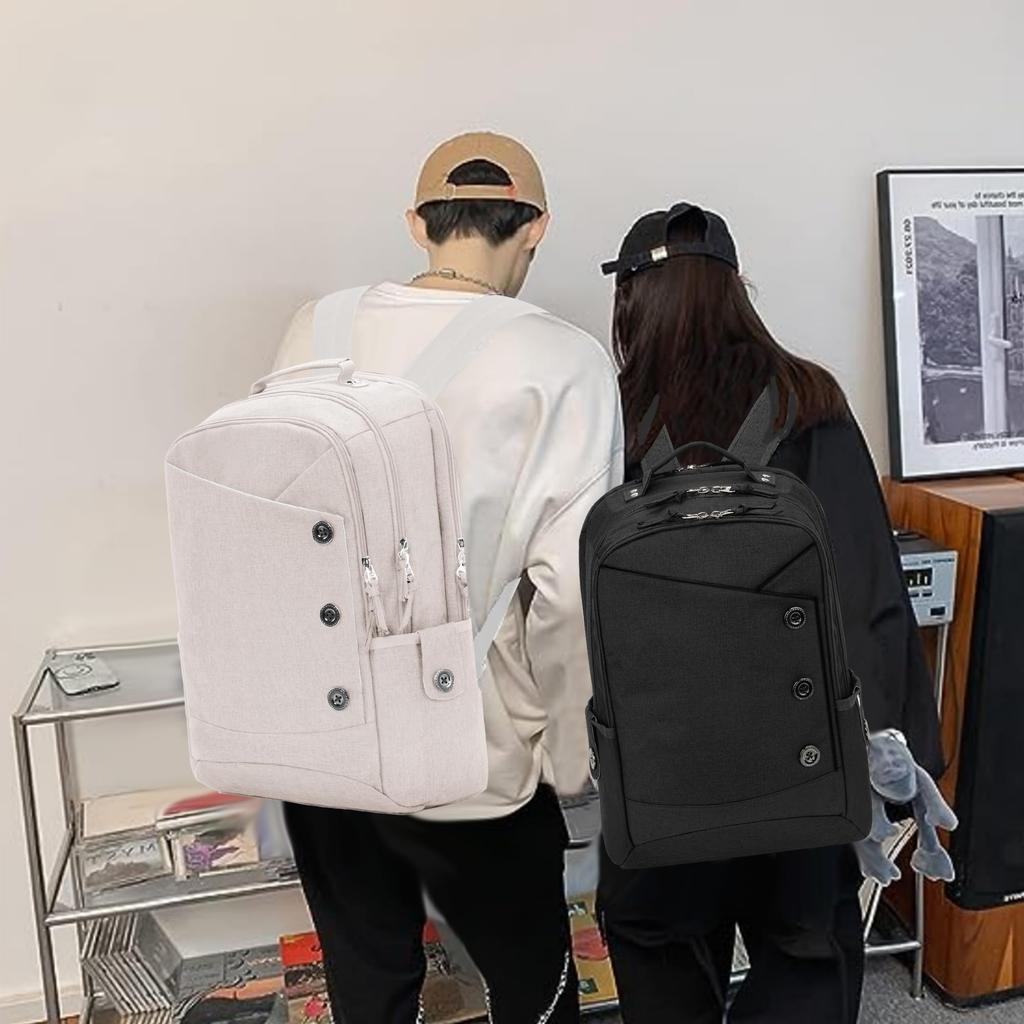 Large Business Travel Inch PC Town Black [KINGSLONG] Men's Backpack, Capacity, Waterproof, Multi-layer Storage, Backpack, Women's Rucksack,