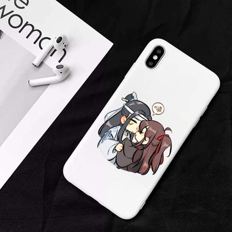 Чехол для телефона аниме Грандмастер Мо Дао Цзу Ши MDZS для iPhone 11 12 13 Mini Pro Xs Max 8 7 6 6S Plus X XR Сплошной чехол конфетного цвета