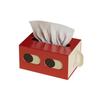 Funny Expression Cartoon Tissue Box Rectangle Shape Desktop Tissue Case  Bathroom