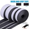 1/2/5Meter Self Adhesive Hook And Loop Fastener Magic Nylon Sticker Disks Velcros Tape Double Sided Adhesive Strap with Glue DIY