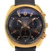Б/у [BULOVA] Bulova Curve Chronograph 98A156 Позолоченный x Кожаный Кварцевый Хронограф Мужские часы с черным циферблатом