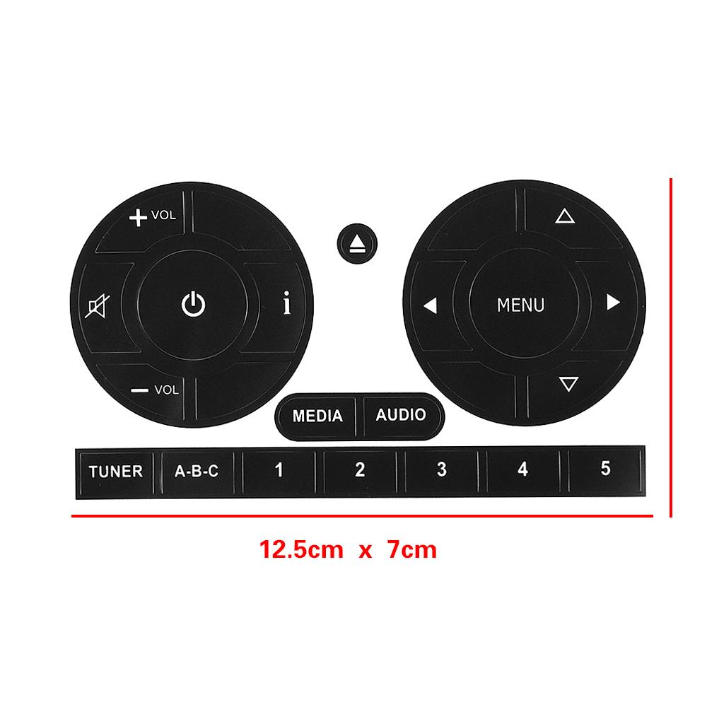 For Fiat 500 2011 2015 Car Multimedia Menu Media Radio Audio Volume Switch Button Repair Decal Sticker Anti Scratch