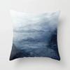 Watercolor Blue Cushion Cover Abstract Marble Geometric Pattern Sofa Pillowcase Bedroom Home Decor Car Office Decorative 45x45cm