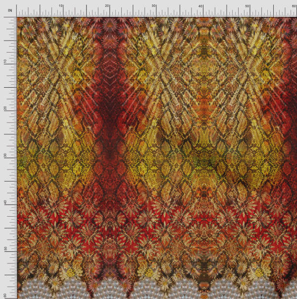 Soimoi Японская креп-сатиновая ткань в клетку и с цветочным принтом, 42 дюйма по метрам