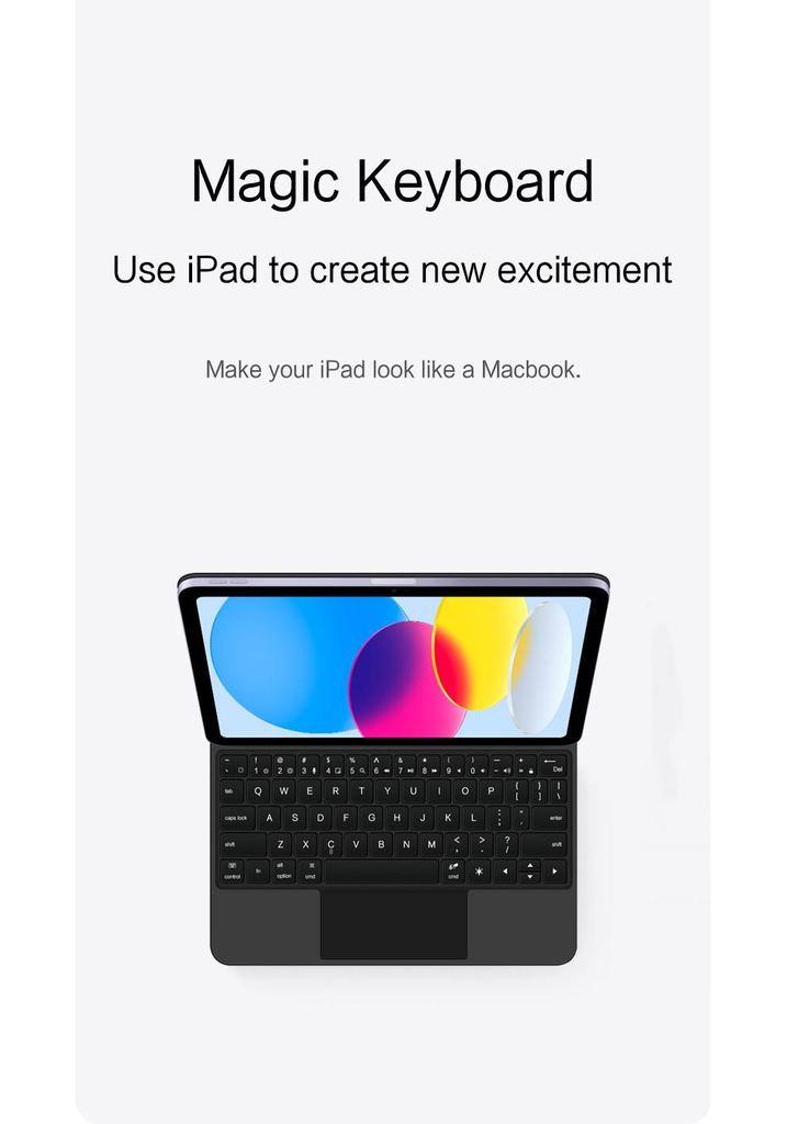 Bluetooth-клавиатура, совместимая с iPad 11-го поколения Magic Keyboard и iPad Air 10,9 дюйма 10-го поколения